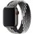 Apple Watch szürke-fekete fonott szíj S méret 38/40/41/42 (series10)mm