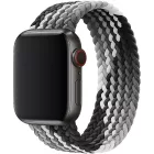 Apple Watch szürke-fekete fonott szíj M méret 38/40/41/42 (series10,11)mm