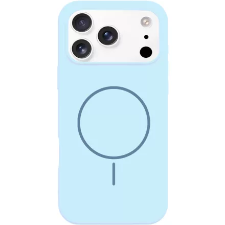 iPhone 18 Pro ködkék MagSafe szilikon tok