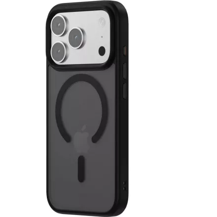 iPhone 18 Pro Max MagSafe fekete/átlátszó szilikon tok