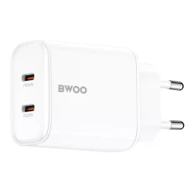   35W USB-C kétportos hálózati töltő adapter, gyorstöltő