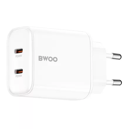 35W USB-C kétportos hálózati töltő adapter, gyorstöltő