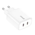 35W USB-C kétportos hálózati töltő adapter, gyorstöltő