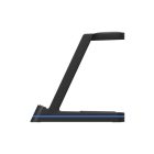 3 az 1-ben A2 fekete vezeték nélküli töltőállomás világítással 15 W