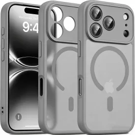   iPhone 18 Pro MagSafe szürke/átlátszó kameravédős szilikon tok
