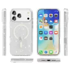 iPhone 18 Pro MagSafe átlátszó csillámos szilikon tok 