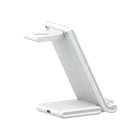 3 az 1-ben kompakt fehér vezeték nélküli töltőállomás 15 W