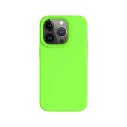 iPhone 12 Pro neon zöld szilikon tok