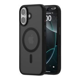 iPhone 17 MagSafe fekete/átlátszó szilikon tok