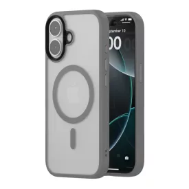 iPhone 17 MagSafe szürke/átlátszó szilikon tok