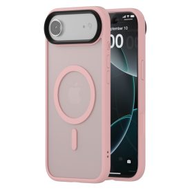 iPhone 17 Air MagSafe rózsaszín/átlátszó szilikon tok