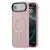 iPhone 17 Air MagSafe rózsaszín/átlátszó szilikon tok