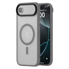 iPhone 17 Air MagSafe szürke/átlátszó szilikon tok