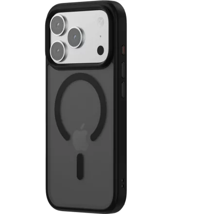 iPhone 17 Pro MagSafe fekete/átlátszó szilikon tok