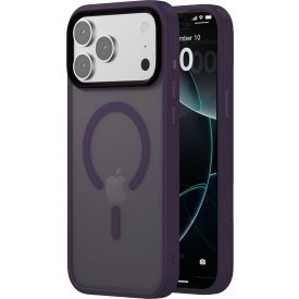 iPhone 17 Pro MagSafe lila/átlátszó szilikon tok