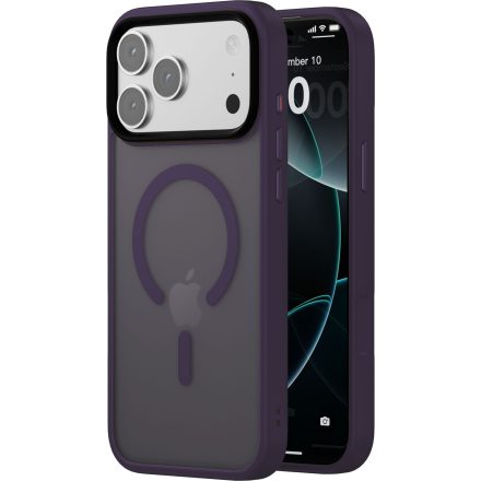 iPhone 17 Pro MagSafe lila/átlátszó szilikon tok