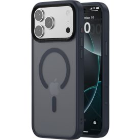 iPhone 17 Pro MagSafe sötétkék/átlátszó szilikon tok