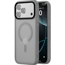 iPhone 17 Pro MagSafe szürke/átlátszó szilikon tok