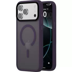 iPhone 17 Pro Max MagSafe lila/átlátszó szilikon tok