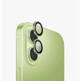 Applikátoros zsályazöld kamera védő 9H iPhone 17