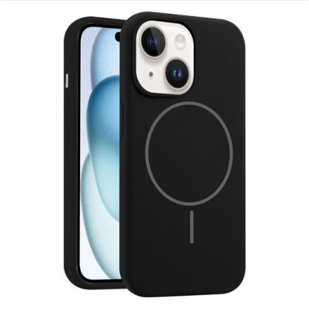 iPhone 13 fekete MagSafe szilikon tok