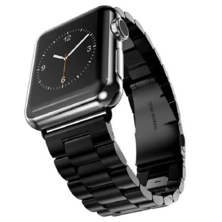 Apple Watch fekete klasszikus fém szíj 38/40/41/42 (series10)mm