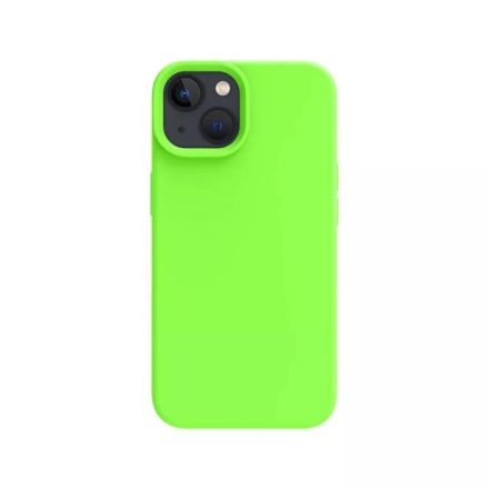 iPhone 15 neon zöld szilikon tok