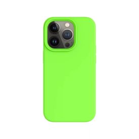 iPhone 15 Pro neon zöld szilikon tok