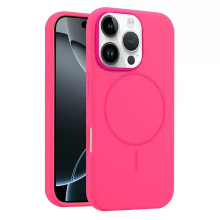 iPhone 13 Pro Max rózsaszín MagSafe szilikon tok