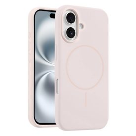 iPhone 16 púder MagSafe szilikon tok