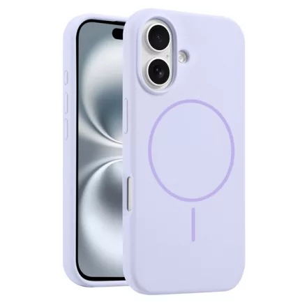 iPhone 17 lila MagSafe szilikon tok