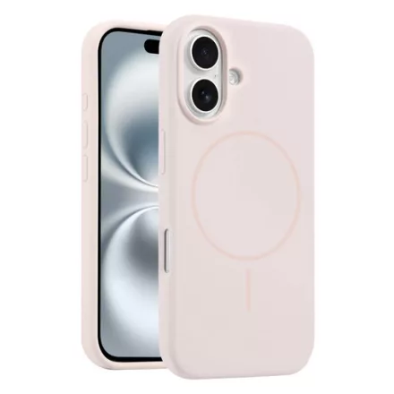 iPhone 17 púder MagSafe szilikon tok