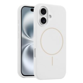 iPhone 17 fehér MagSafe szilikon tok