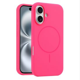 iPhone 17 rózsaszín MagSafe szilikon tok