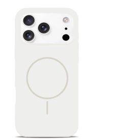 iPhone 17 Pro fehér MagSafe szilikon tok