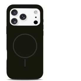 iPhone 17 Pro Max fekete MagSafe szilikon tok