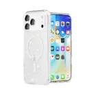 iPhone 18 Pro Max MagSafe átlátszó csillámos szilikon tok 