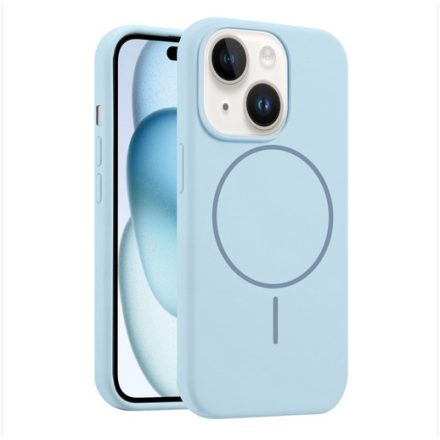 iPhone 13 ködkék MagSafe szilikon tok