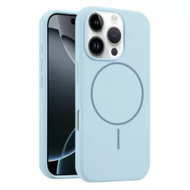 iPhone 16 Pro ködkék MagSafe szilikon tok